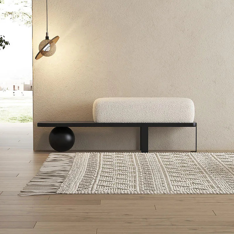 Nordic poufs in flannel creative design luxury for interior - 140-35-45cm