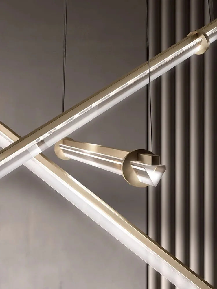 Modern acrylic and copper decorative minimalist design - view 5