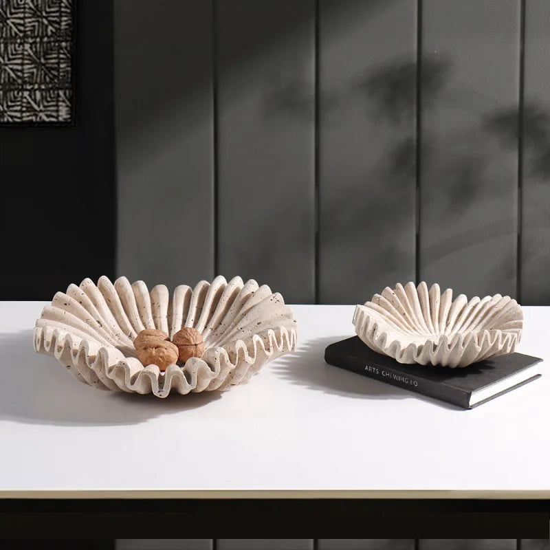 Wabi-sabi style marble storage tray modern artistic decoration - view 4