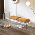 Nordic acrylic stool for minimalist interior decoration - Orange 80x35x60cm