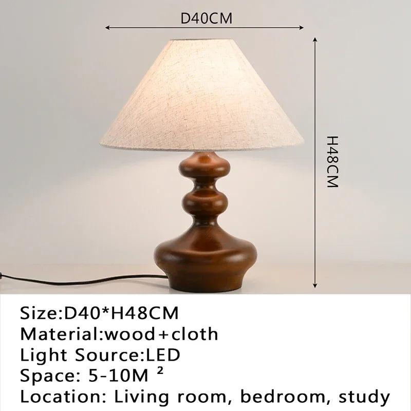 Modern desk lamp, retro creative living room, study room, villa, hotel bedroom, interior decoration, glossy LED bedside lamp - Style  H / EU Plug