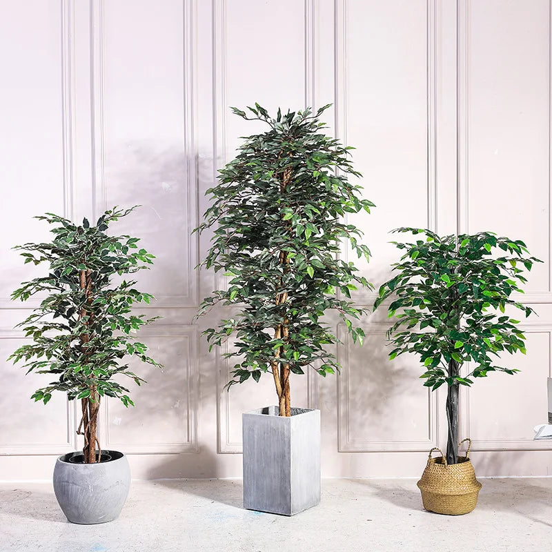 Artificial banyan tree in pot for interior and exterior decoration - view 2