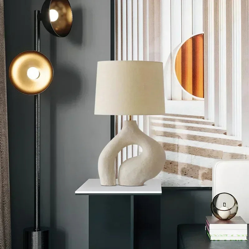 Modern desk lamp in fabric for Nordic interior decoration - view 3