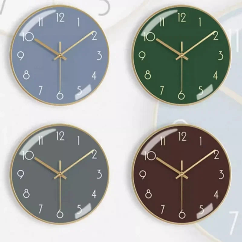 Modern wall clock in aesthetic and silent metal - view 6