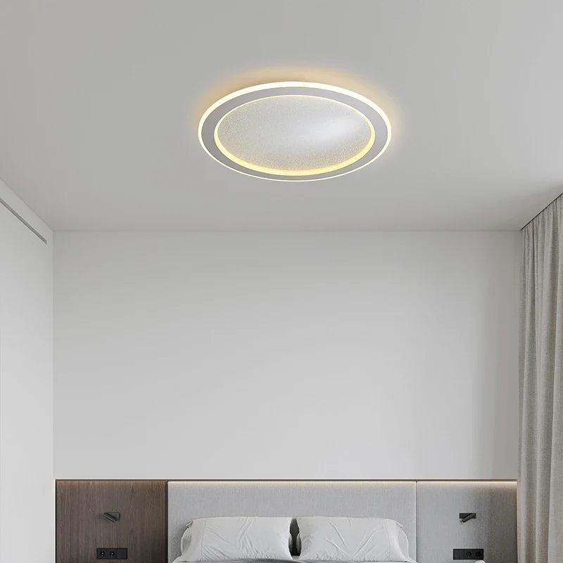 Modern LED ceiling lamp in the shape of a ring for interior decoration - view 4