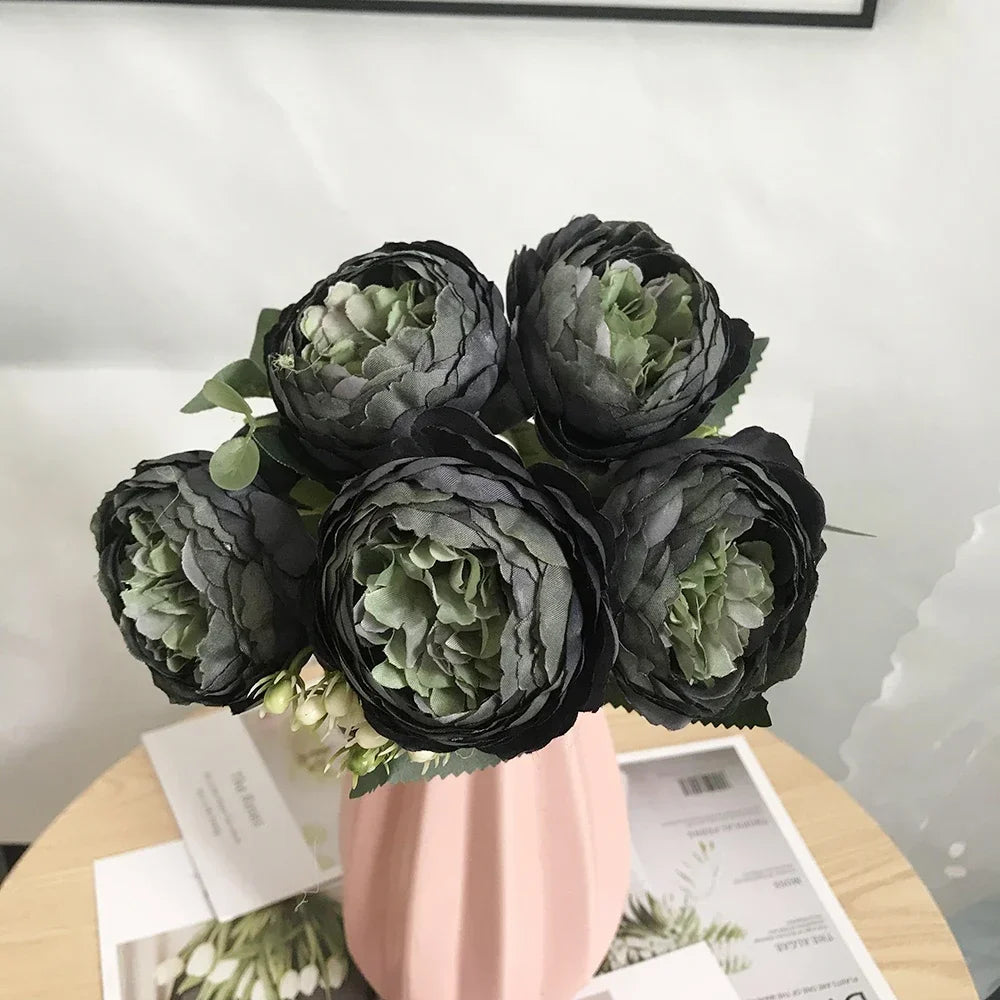 Bouquet of artificial peonies for wedding decoration and home - 8