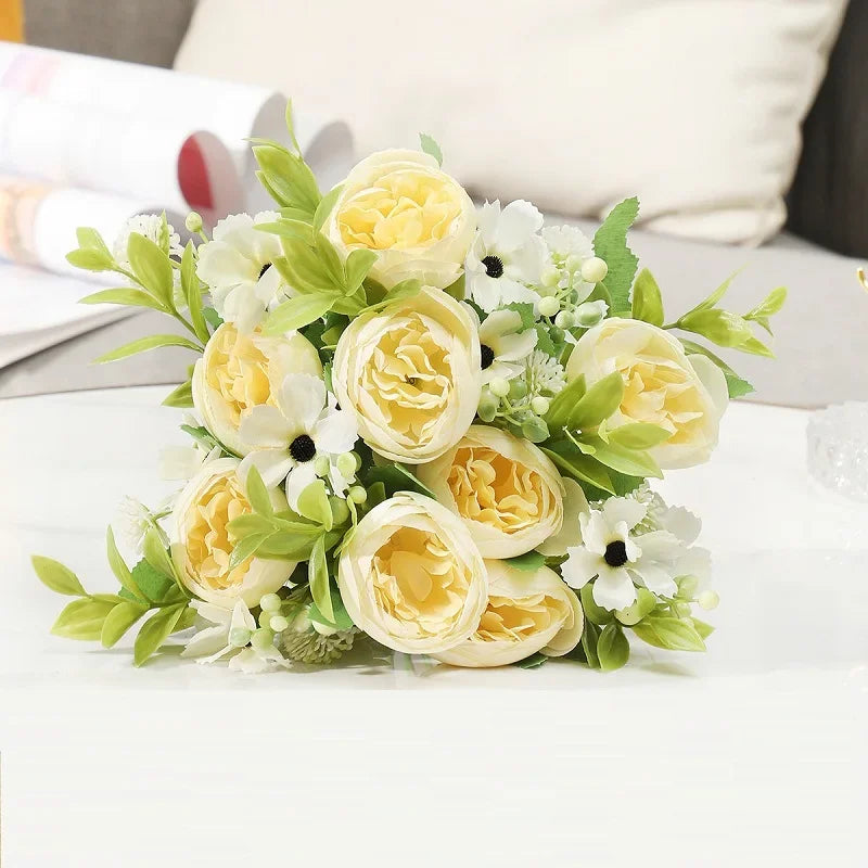 Bouquet of artificial peonies for wedding and festive decoration - view 6