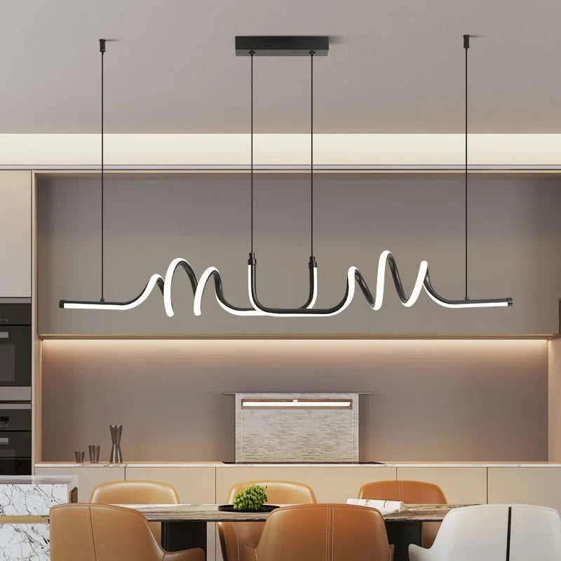 Modern and minimalist pendant light for interior decorative lighting