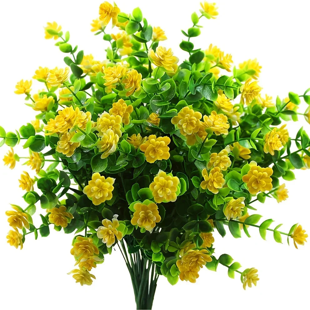 Artificial uv-resistant flowers for outdoor and garden - Yellow