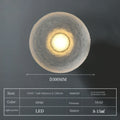 Modern round led wall sconce for interior and exterior decoration - 300 mm / Warm Light