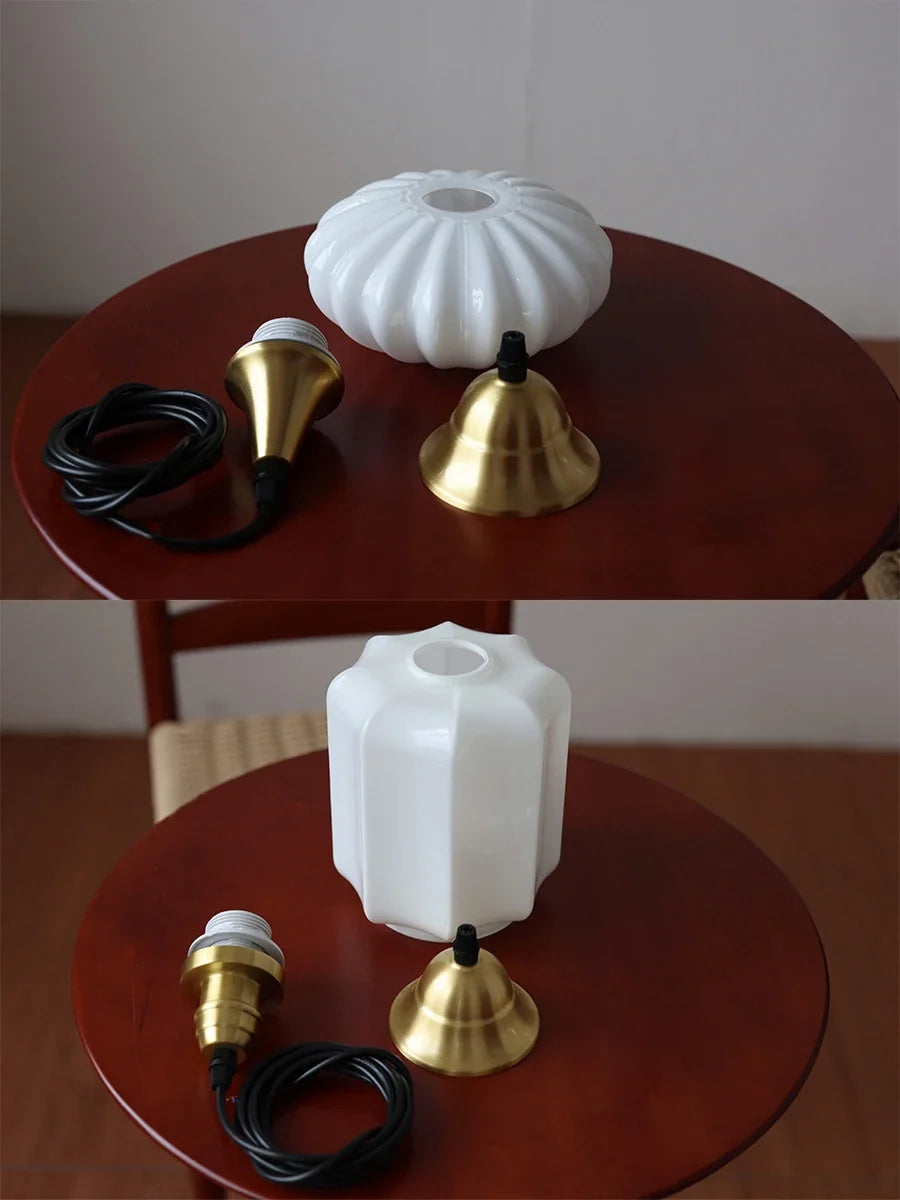 Japanese glass pendant light Scandinavian design for elegant interior - view 6
