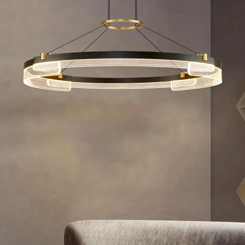 Nordic minimalist acrylic chandelier for modern decoration