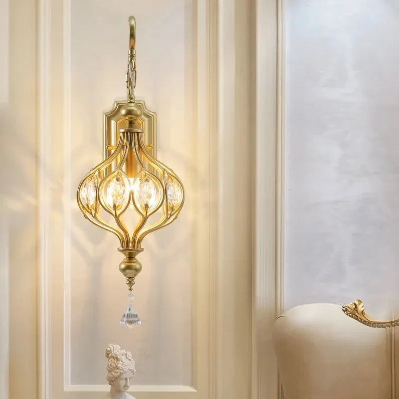 Crystal retro pendant light for elegant interior decoration - view 2