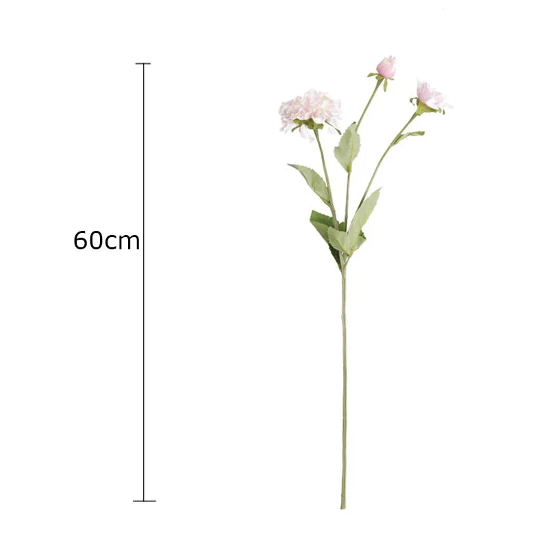 Artificial Sweet Three-Headed Peony Flower, Wedding Decoration, Simulation Peony Flower, Living Room and Office Decoration - view 5