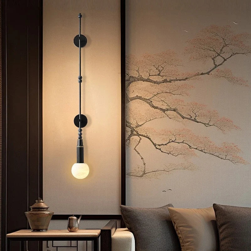 Copper wall sconce with elegant Chinese style for modern decoration - view 2