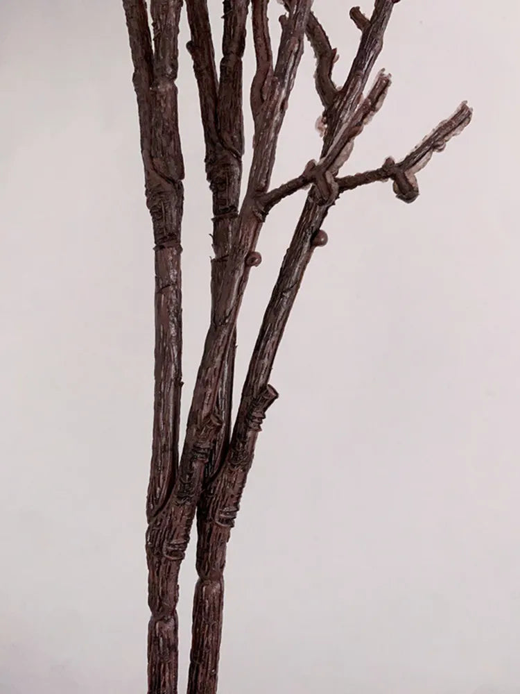 Decoration in artificial flowers in dried rattan - view 3