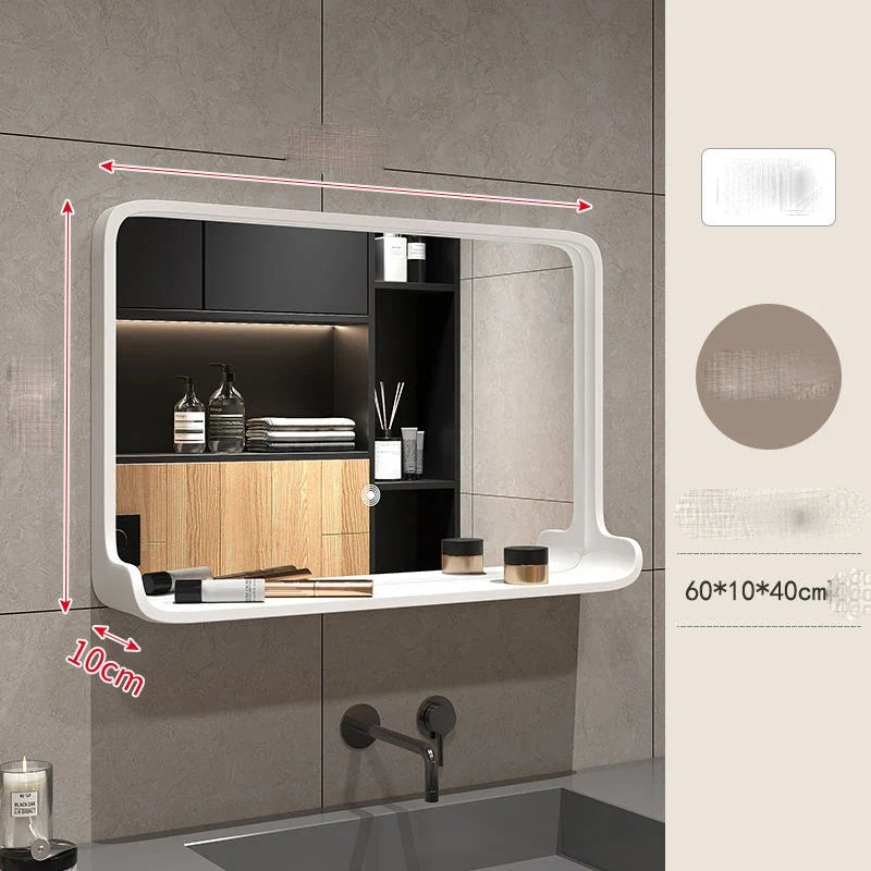 Nordic solid wood mirror for hanging bathroom - Color 6