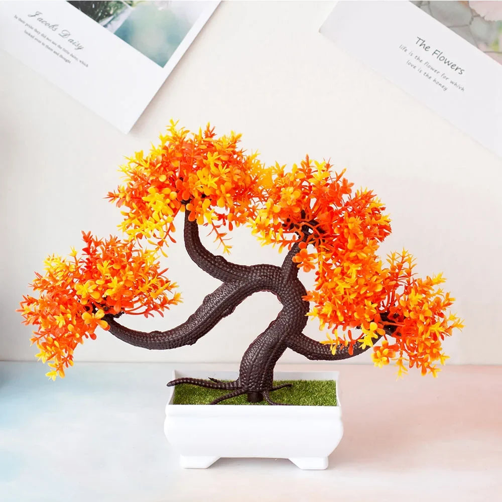 Artificial bonsai decorative plants in pot for garden zen - PJ33-05