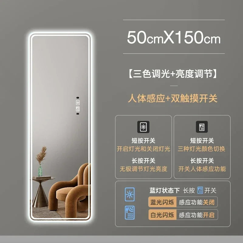 Large size intelligent mirror for interior decoration - 50x150 cm3