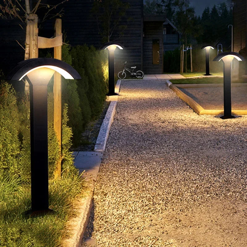 Waterproof outdoor led lamp with decorative motion detector - view 3