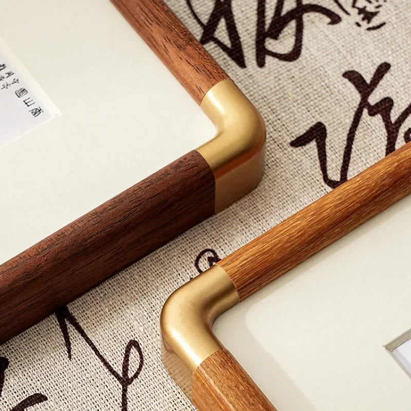 Solid wood photo frame for elegant wall decoration - view 4