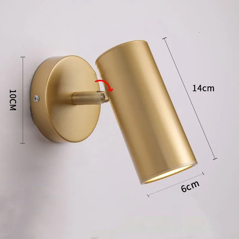 American Bronze Mirror Front Light , Bathroom Wall Lamps Mirror Light ,Powder Room Mirror Wall Lights Lighting LED Makeup Mirror - 1head Bronze C / Light Warm