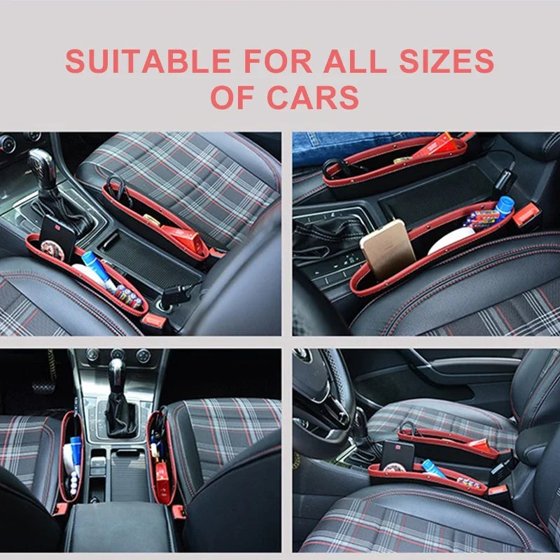 Multifunctional car organizer with cup holder and storage - view 10