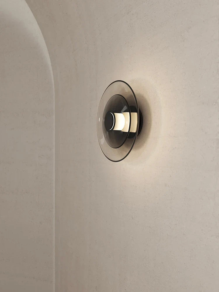 LED glass wall sconce design minimalist creative - view 3