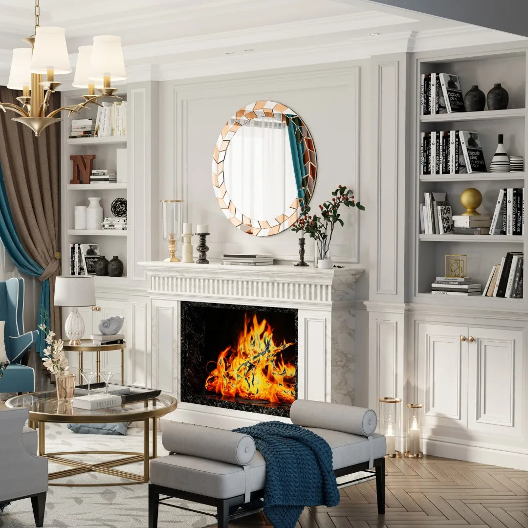 Decorative wall mirror modern pattern sun elegant design - view 5