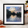 Wooden photo frame to hang for interior decoration - One / 20x20cm 8x8 inches
