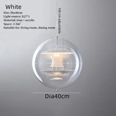 Modern aesthetic planetary light, coffee shop, tea restaurant, bar designer, interior decoration light - White / 3colors light source