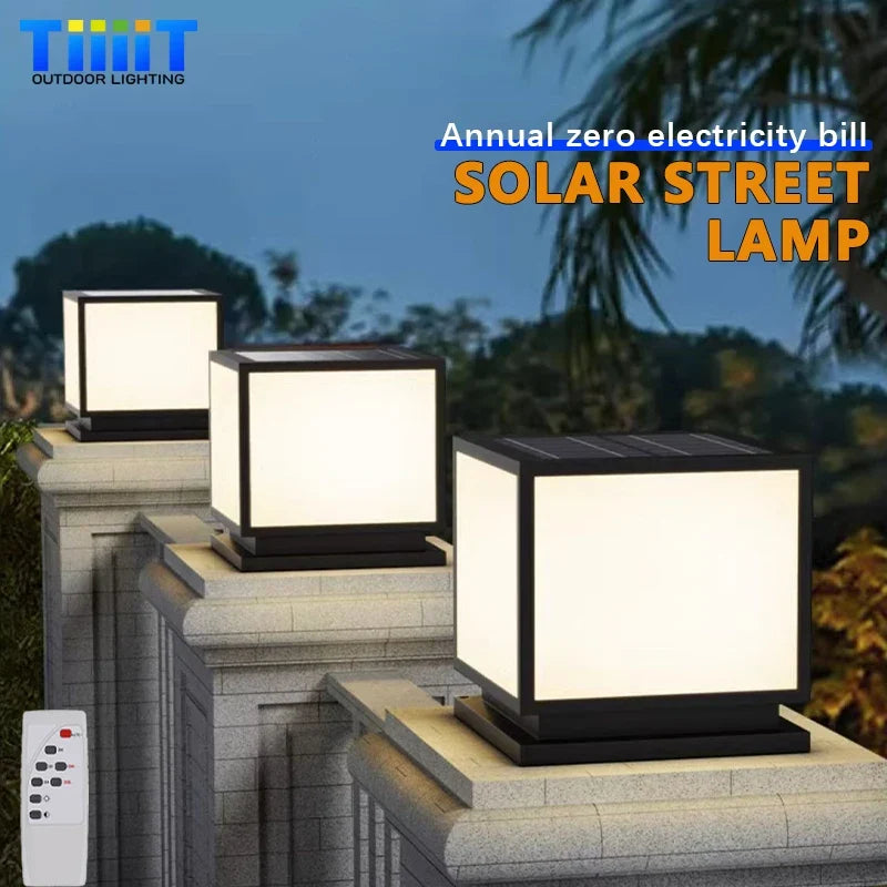 LED outdoor solar lamp remote controlled decorative four colors - view 2