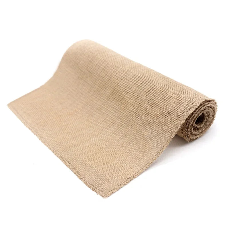 Jute decoration table runner for wedding - 30CMX10M
