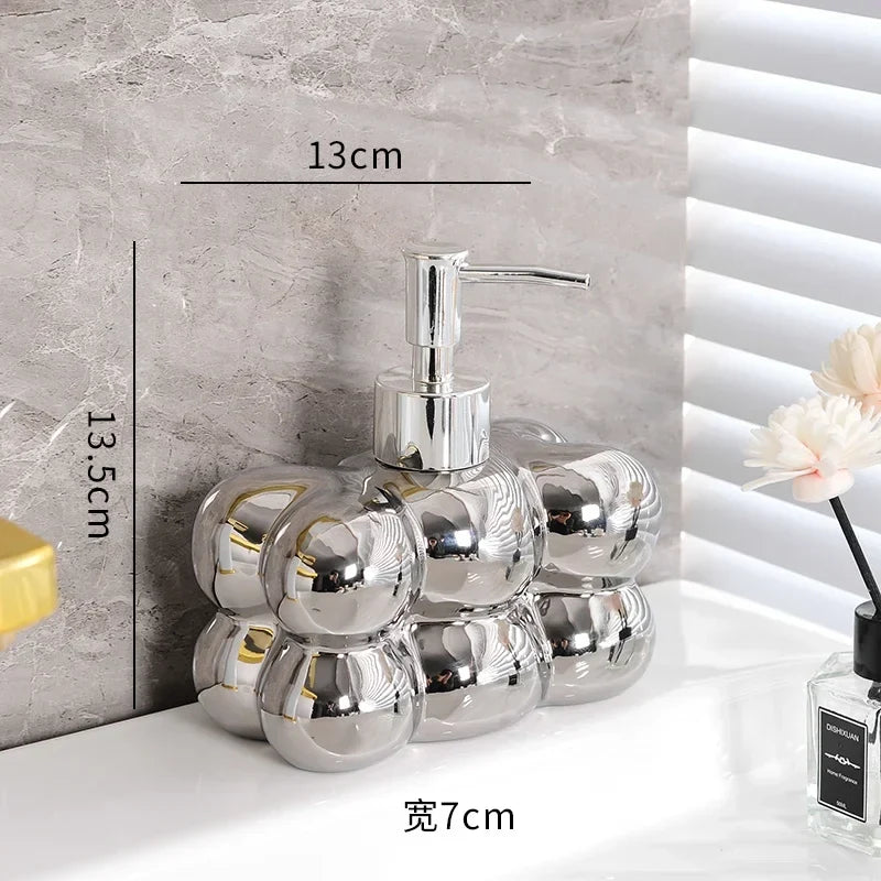 Creative decoration for ceramic bathroom clouds - silvery.bottle.1pcs