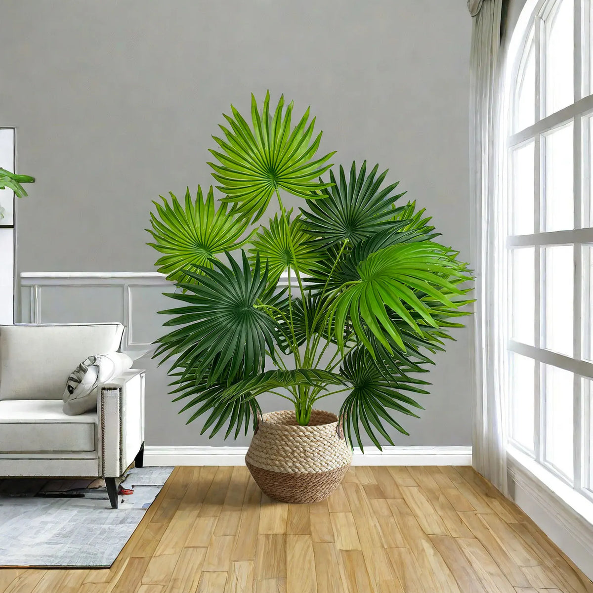 Artificial palm branch large decorative plant for indoors - view 4