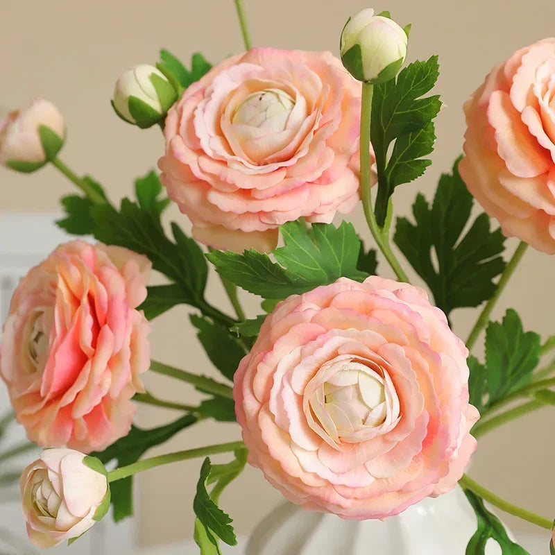 Artificial silk flowers decorative lotus branch realistic - view 5