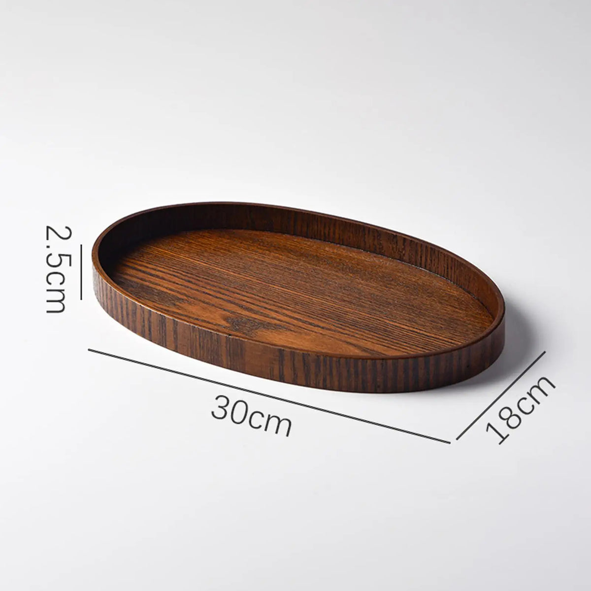 Wooden tray for serving food fruit bread dessert - view 6