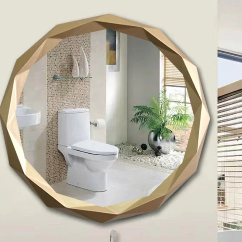 Round decorative mirrors for makeup and interior decoration - view 5