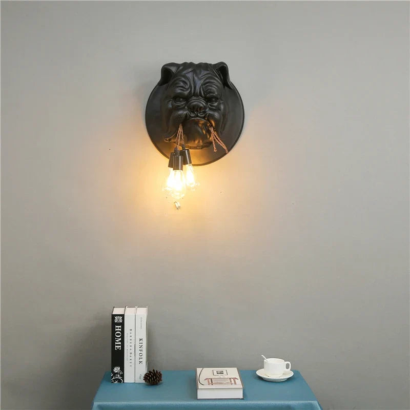 Modern wall sconce in resin design Art decorative vintage light - view 4