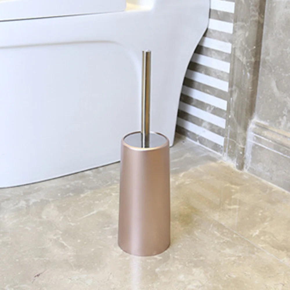 Stainless steel brush and cleaning holder for bathroom - view 3