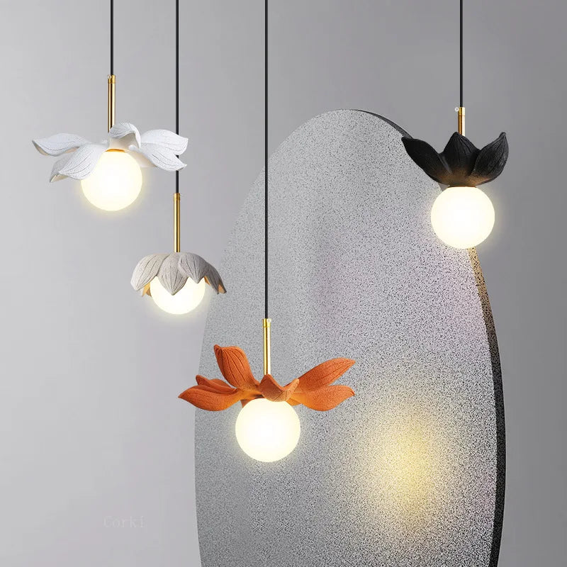 Modern resin pendant light for elegant interior decoration