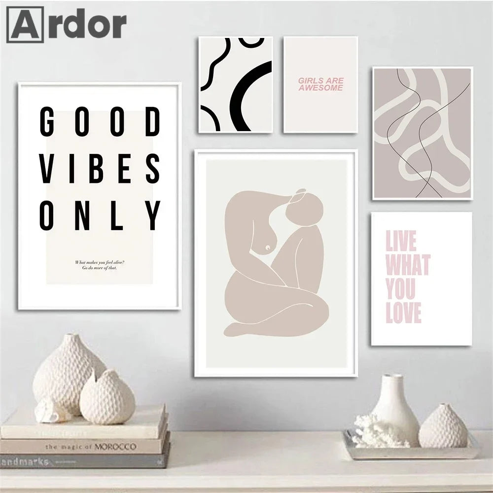 Nordic motivation quotes wall art for interior decoration - view 4