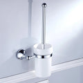New vintage copper toilet brush holder with ceramic fastening - Silver
