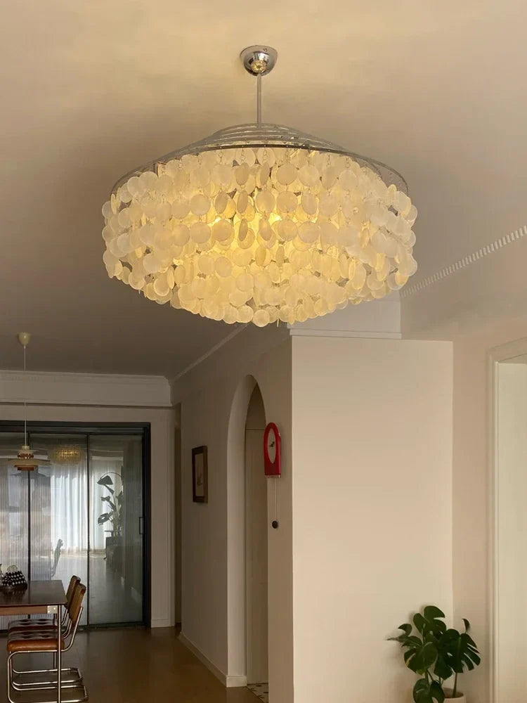 French style shell chandelier for elegant interior - view 3