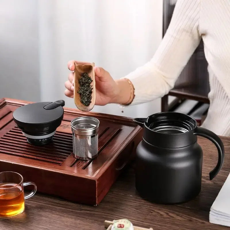 Teapot stainless steel quick infusion large isolated capacity - view 6