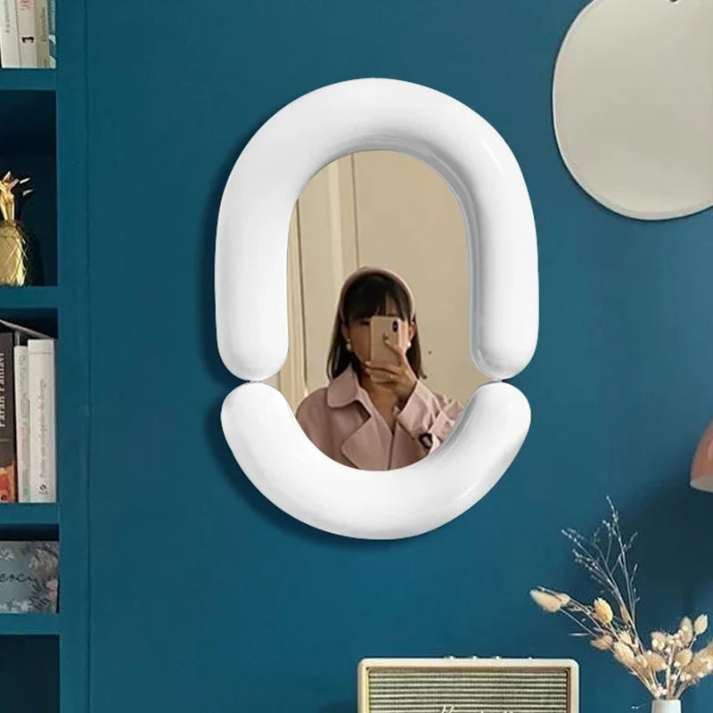 Decorative mirror oval wall mirror for room - view 4