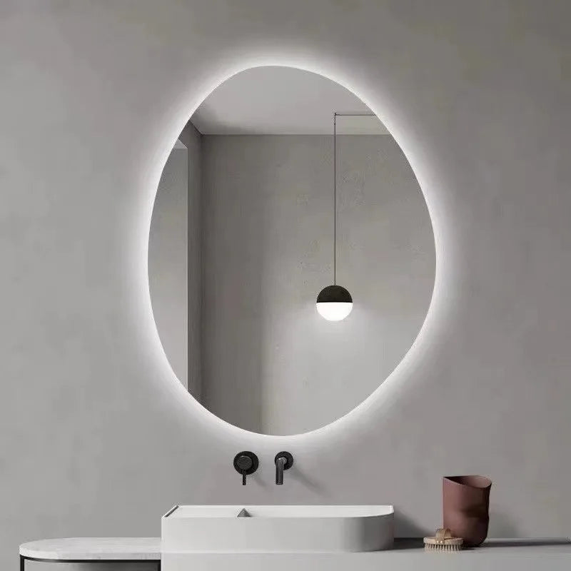 Irregular led mirror for smart dressing room and bathroom - view 3