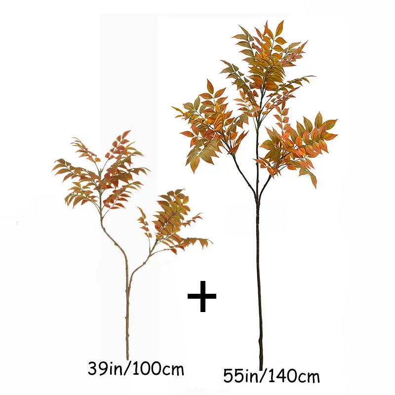 Artificial plastic palm banyan for interior and festive decoration - 100cm And 140cm / No Pot