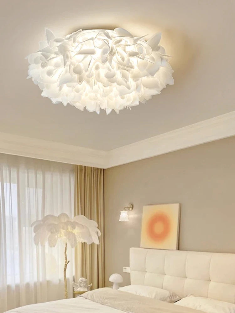 Creative acrylic ceiling with modern decorative design petals - view 2