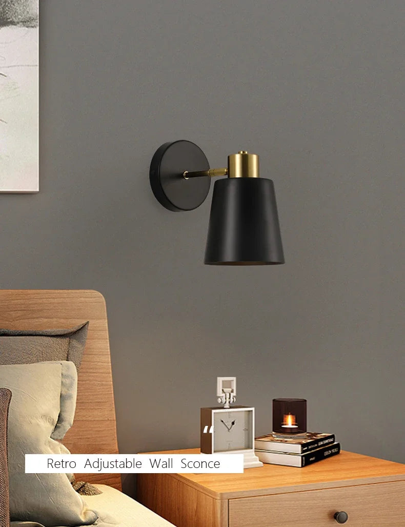 Adjustable vintage wall sconce for bright interior decoration - view 2